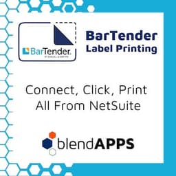 blendAPPS BarTender Label Printing for NetSuite