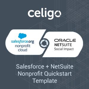Celigo Salesforce - NetSuite Nonprofit Quickstart Template