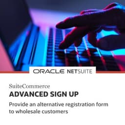 SuiteCommerce Advanced Sign Up
