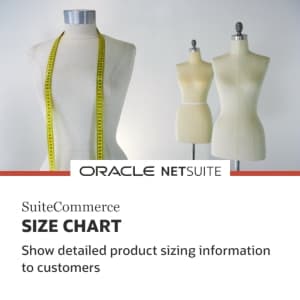 SuiteCommerce Size Chart